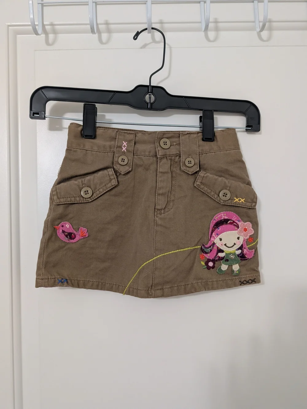 Y2K Children's Place 4T Girl Doll Cardigan Jeans Skort 3 Piece Outfit